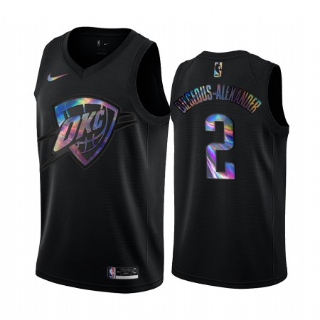 Oklahoma City Thunder Shai Gilgeous-Alexander 2 Iridescent HWC Collection Pelipaidat Swingman - Miesten